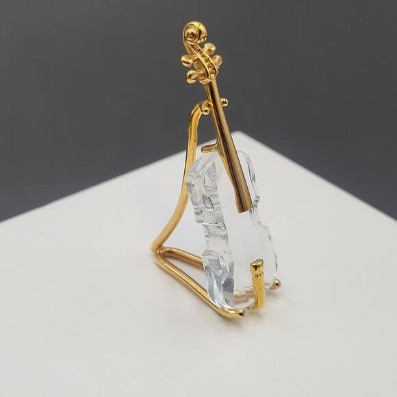 Swarovski Violin With Stand Crystal Memories Figurine Vintage Retired - Picture 12 of 13